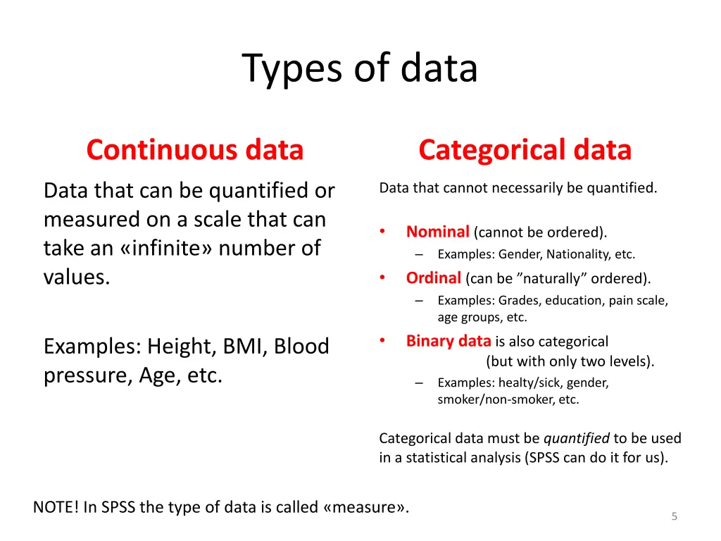 types of data