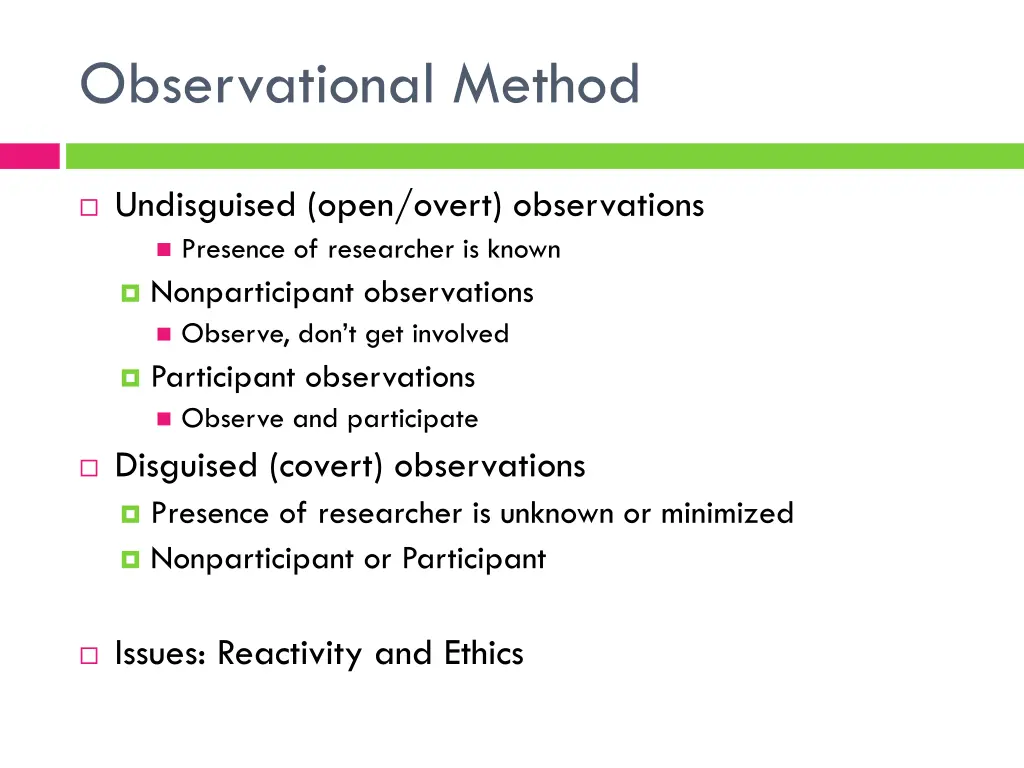 observational method 3