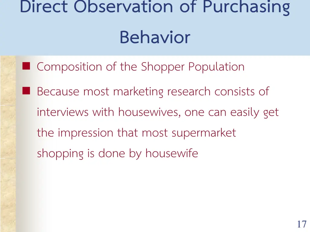 direct observation of purchasing behavior 1