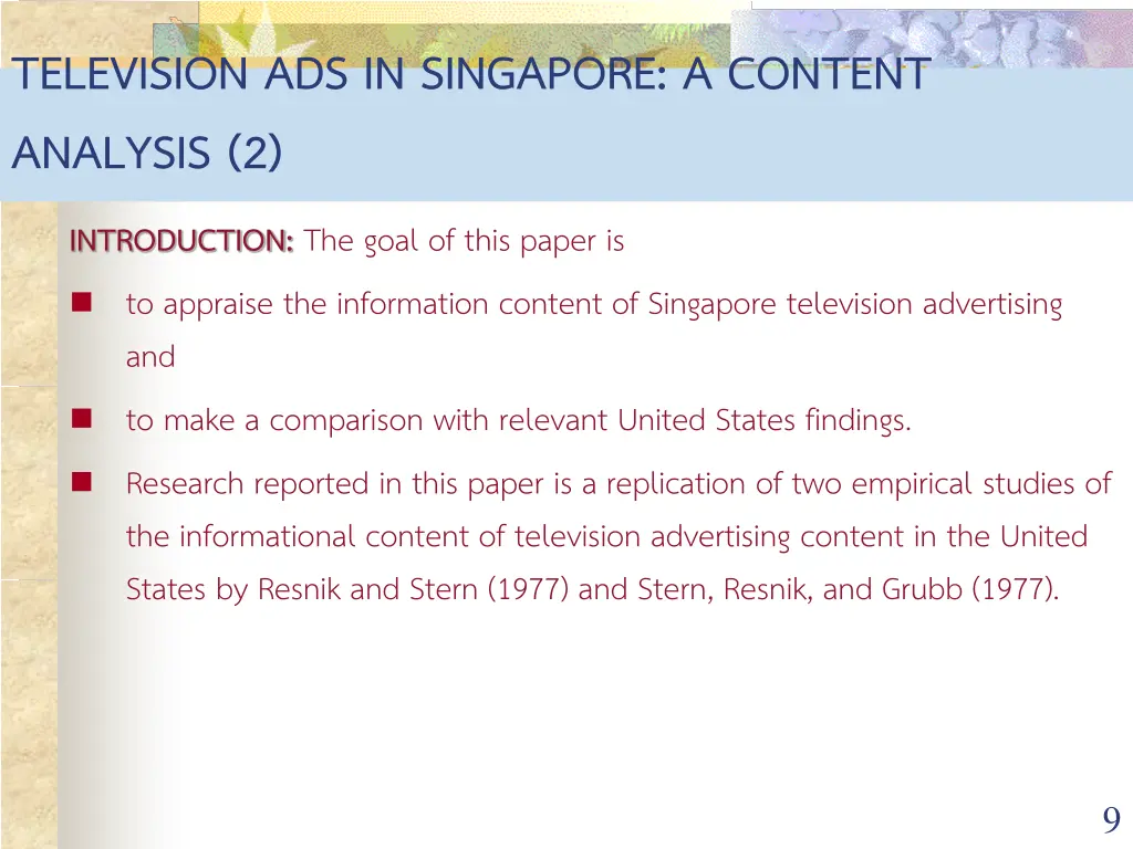 television ads in singapore a content analysis 1