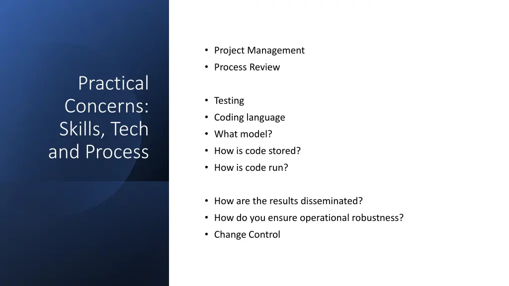 project management process review