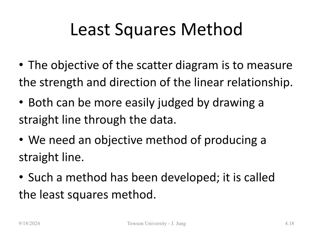 least squares method