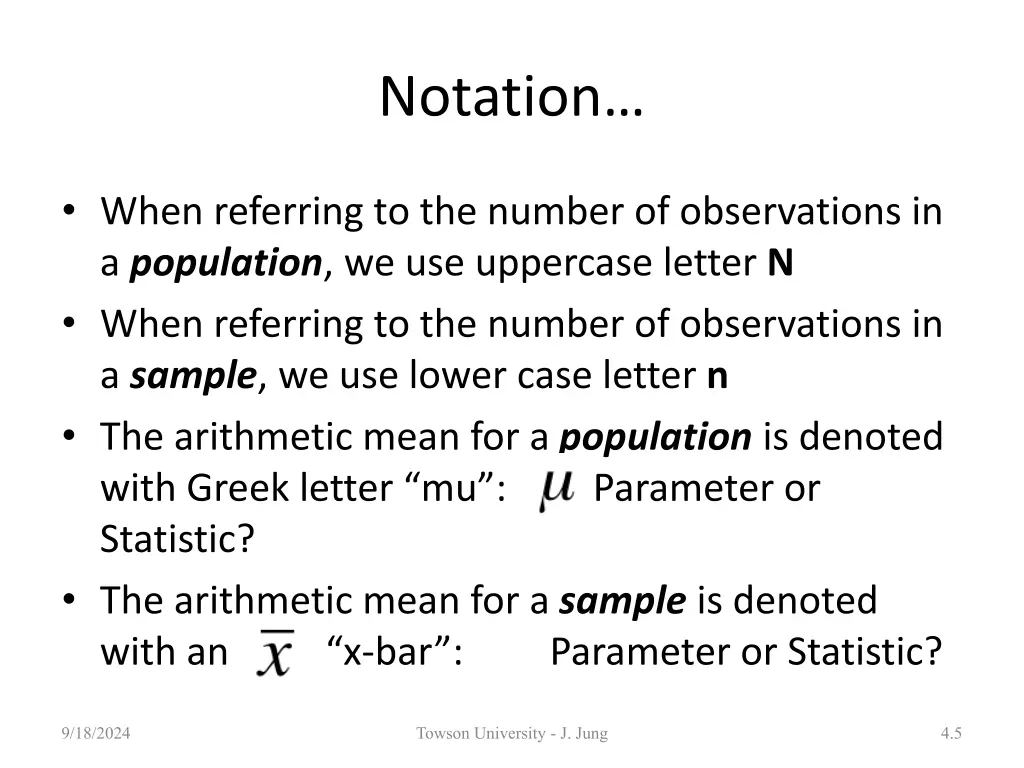 notation