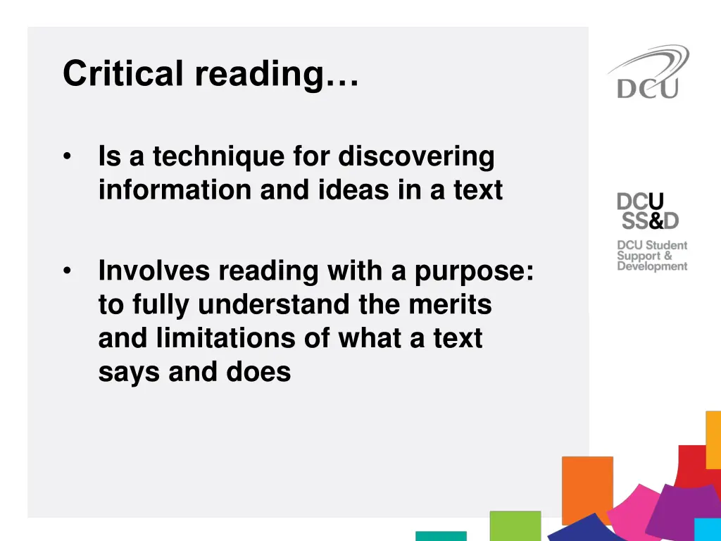 critical reading