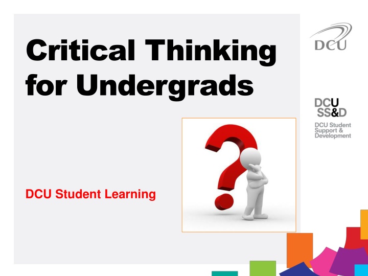 critical thinking for undergrads