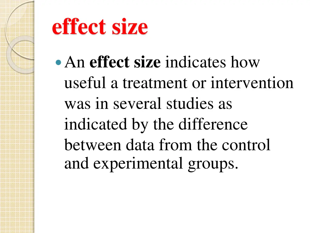 effect size