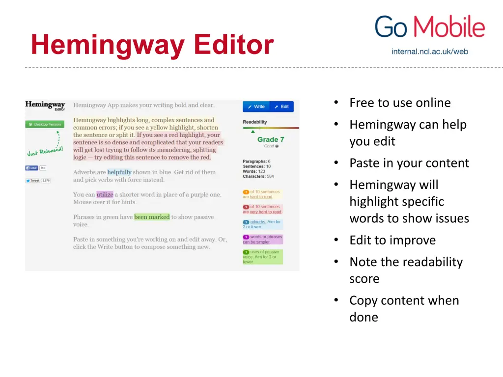 hemingway editor