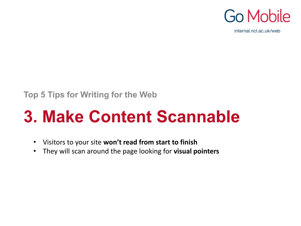 top 5 tips for writing for the web 2