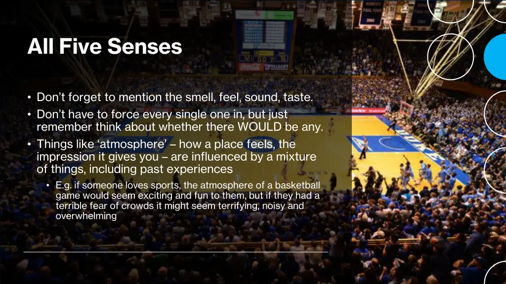 all five senses