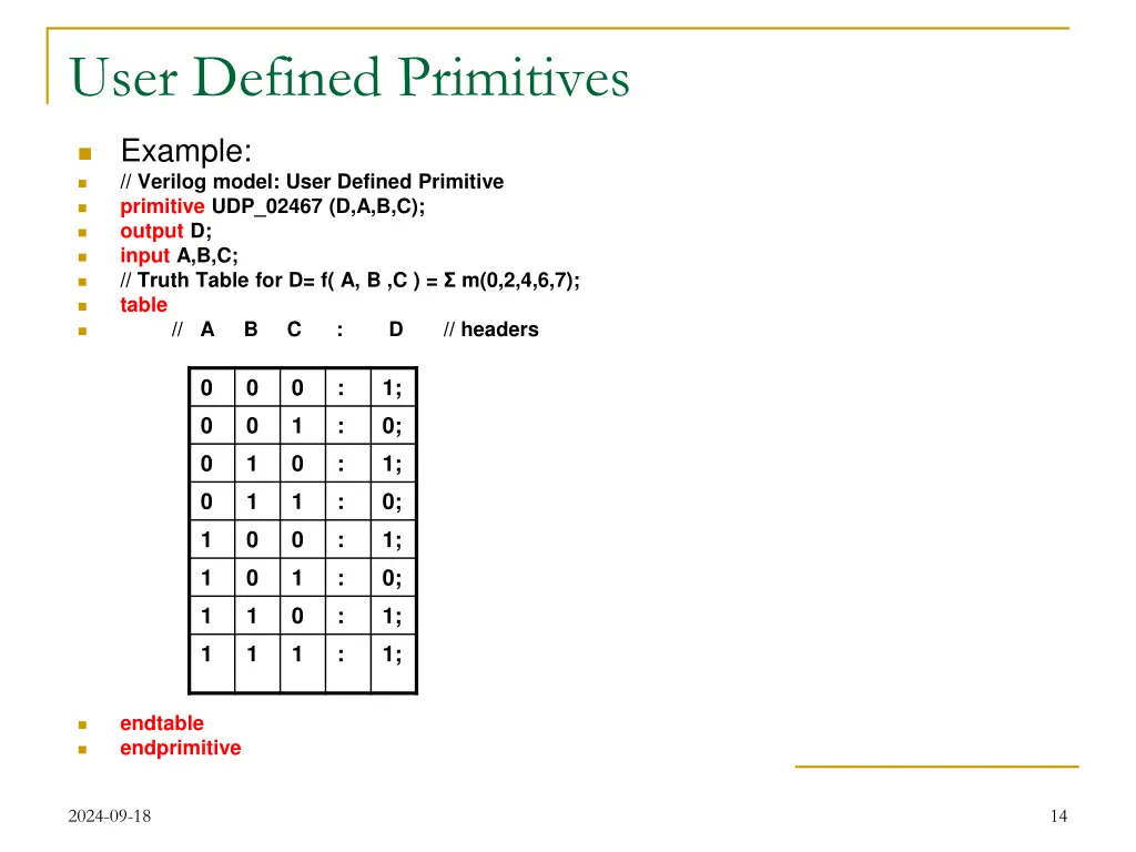 user defined primitives 1