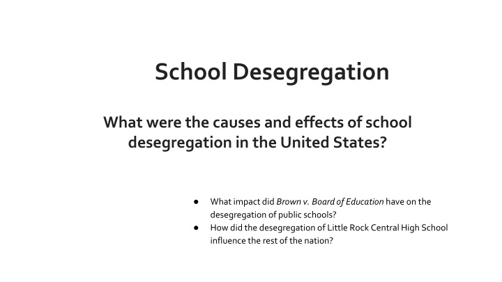 school desegregation