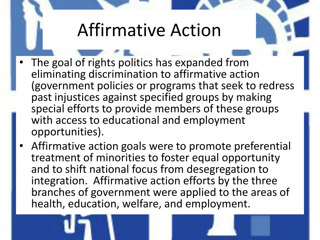 affirmative action