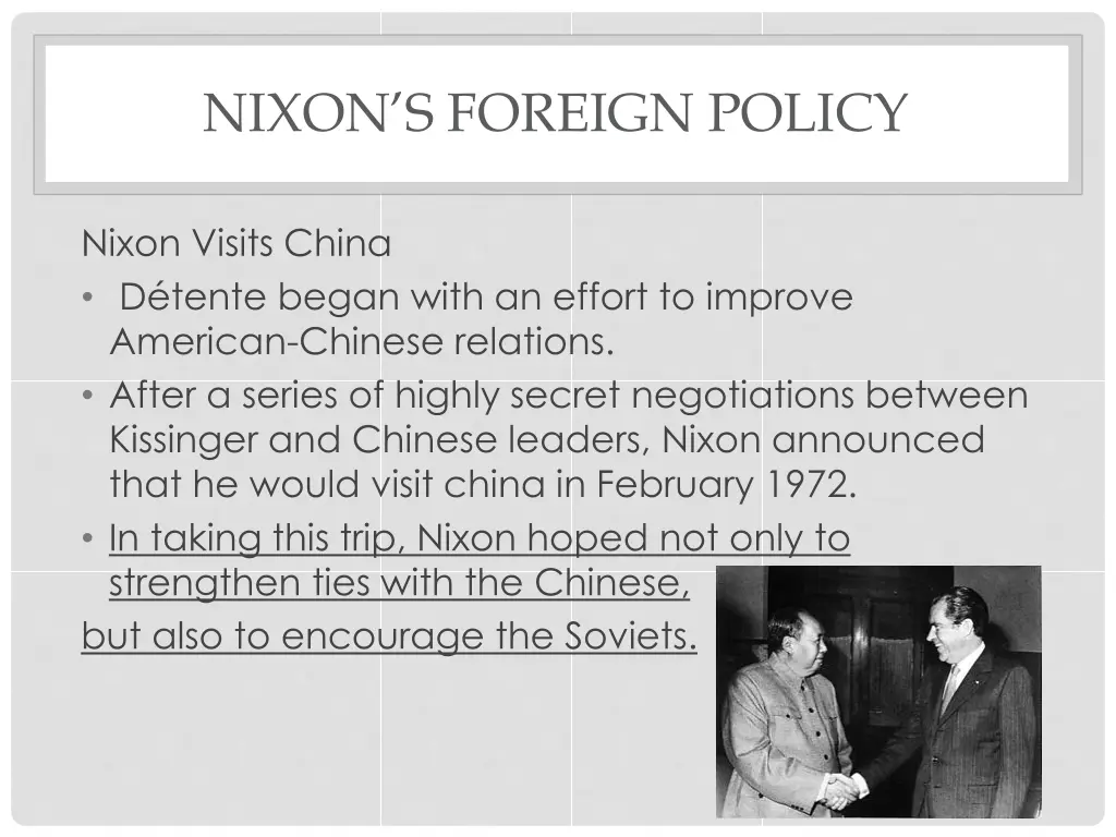 nixon s foreign policy 2