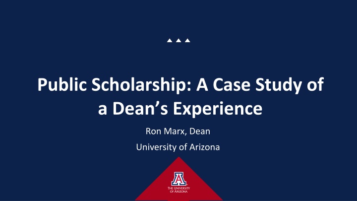 public scholarship a case study of a dean