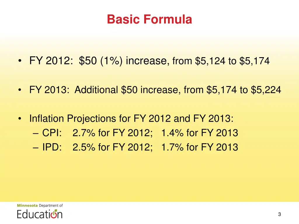 basic formula