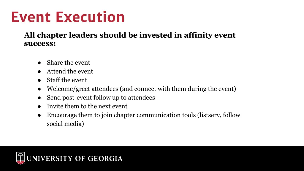 event execution