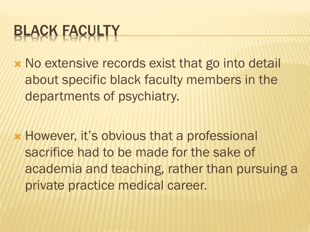 black faculty