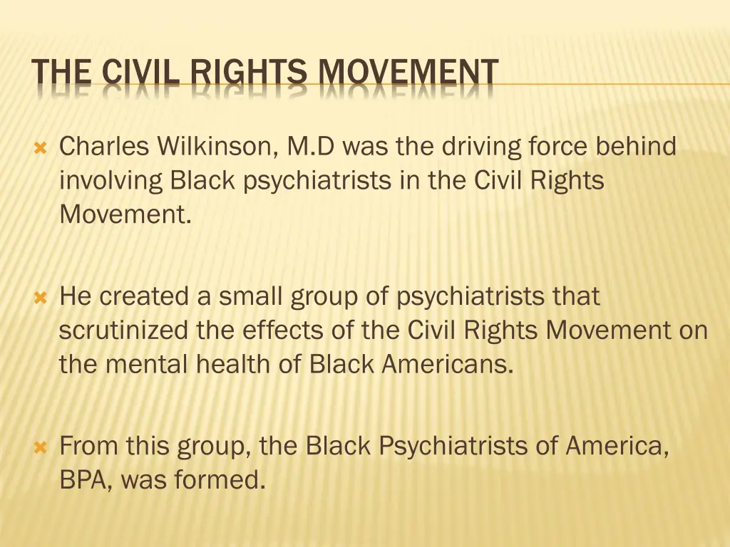 the civil rights movement