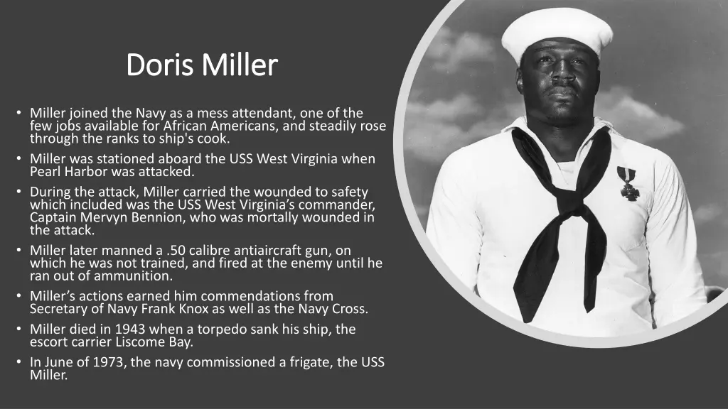 doris miller doris miller