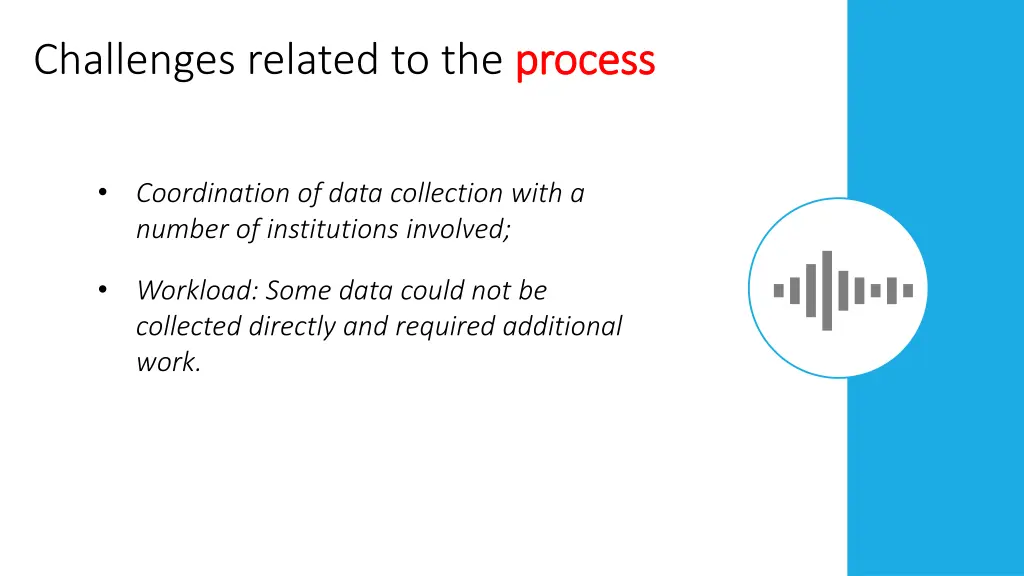 challenges related to the process