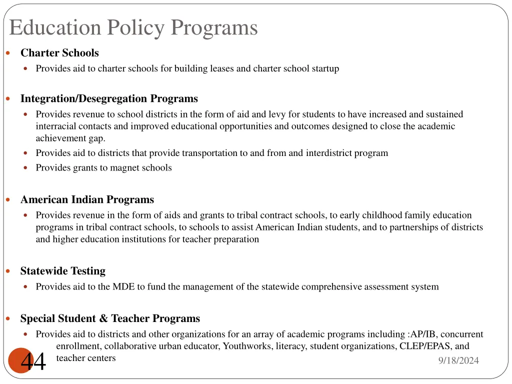 education policy programs 1