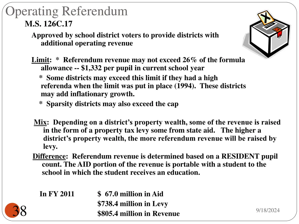 operating referendum m s 126c 17