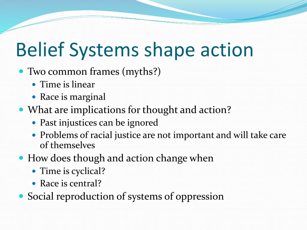 belief systems shape action