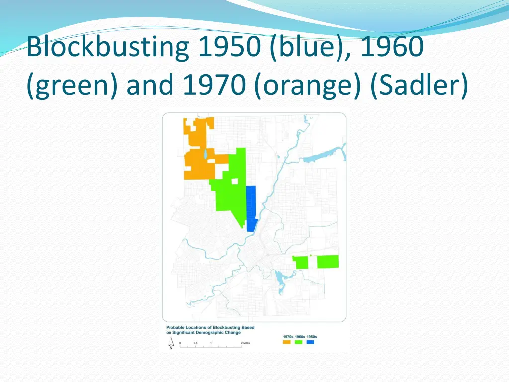 blockbusting 1950 blue 1960 green and 1970 orange