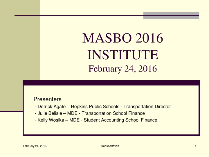 masbo 2016 institute february 24 2016