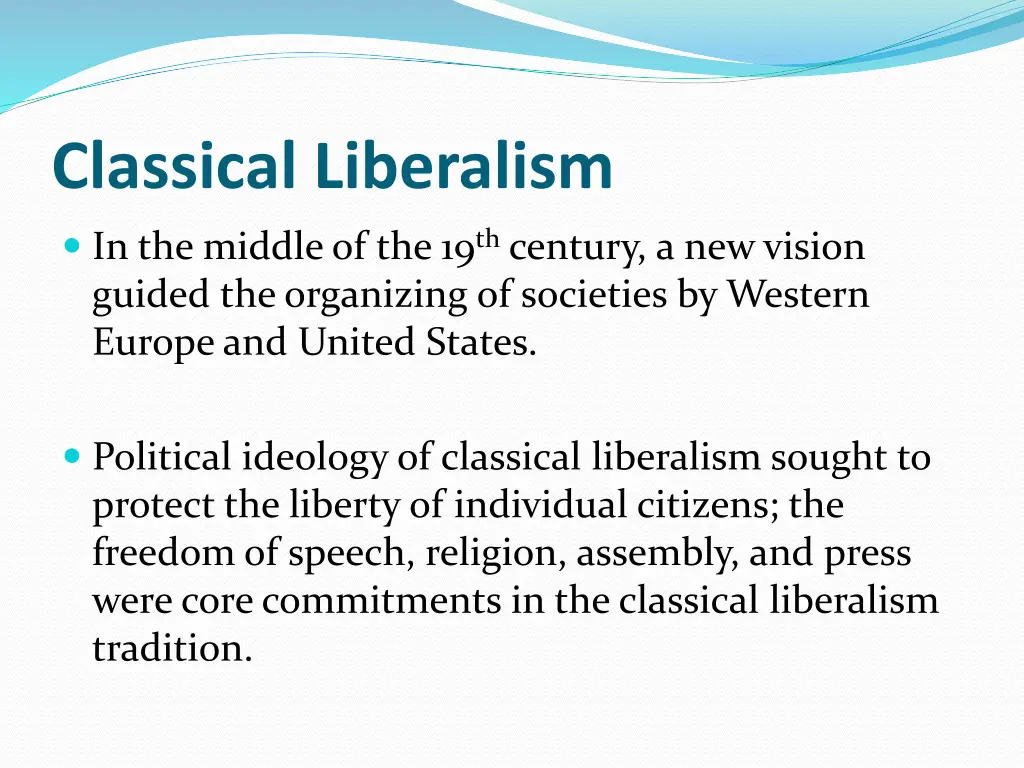 classical liberalism