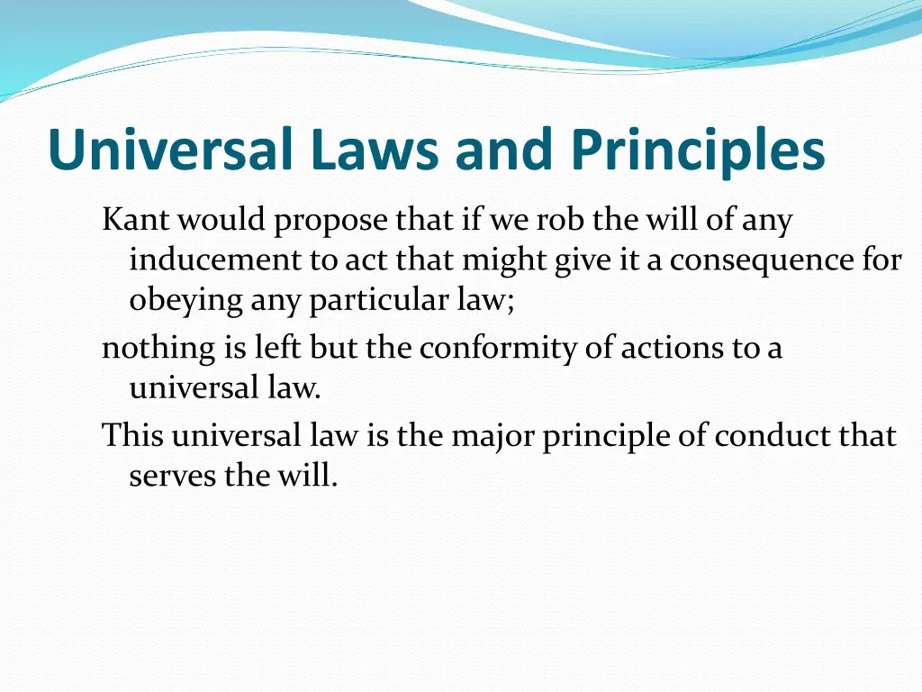 universal laws and principles