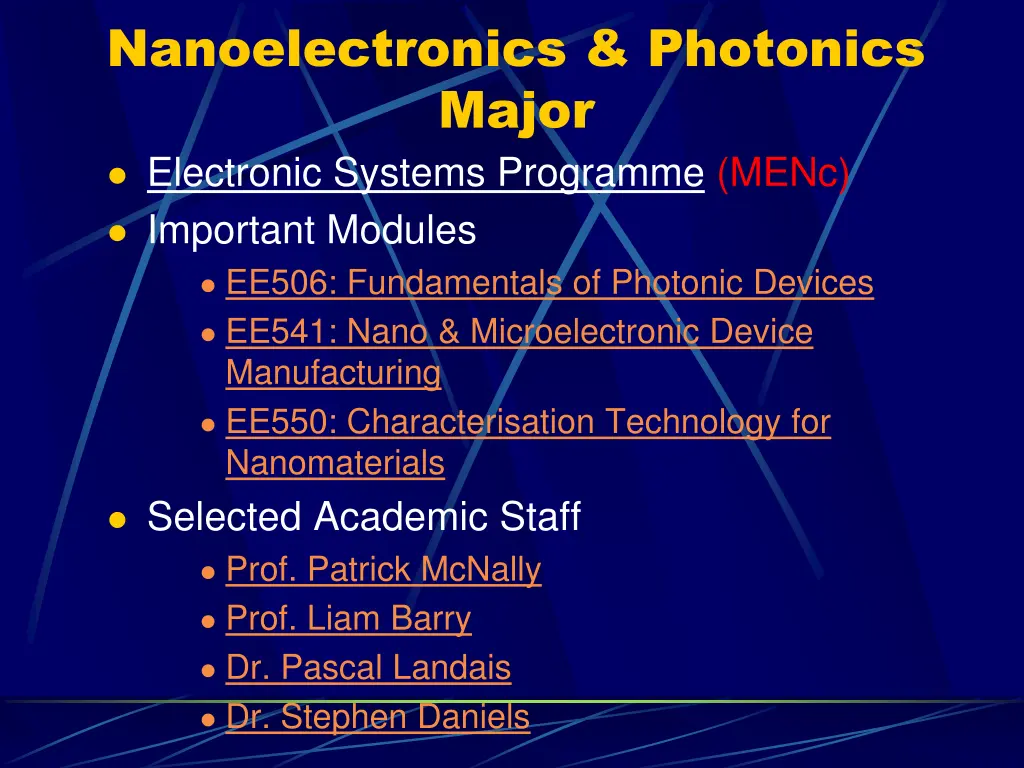 nanoelectronics photonics major electronic