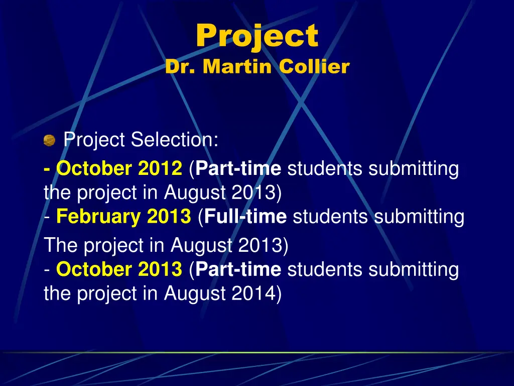 project dr martin collier 1