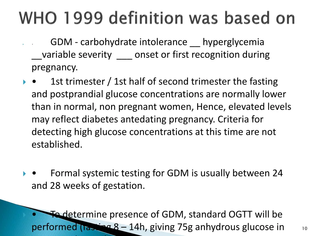 gdm carbohydrate intolerance hyperglycemia