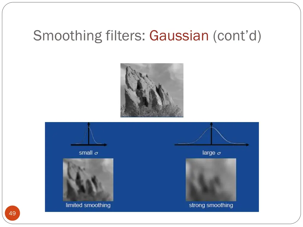 smoothing filters gaussian cont d 1