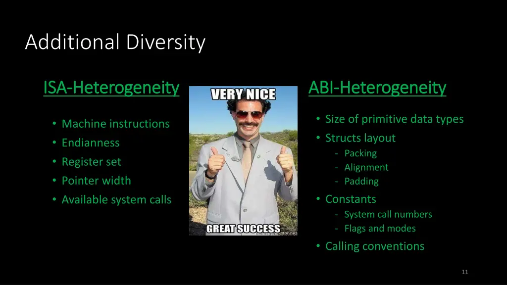 additional diversity