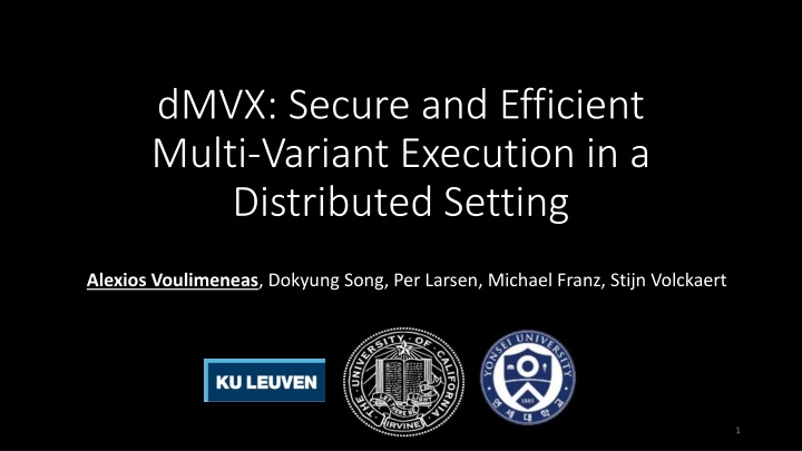 dmvx secure and efficient multi variant execution