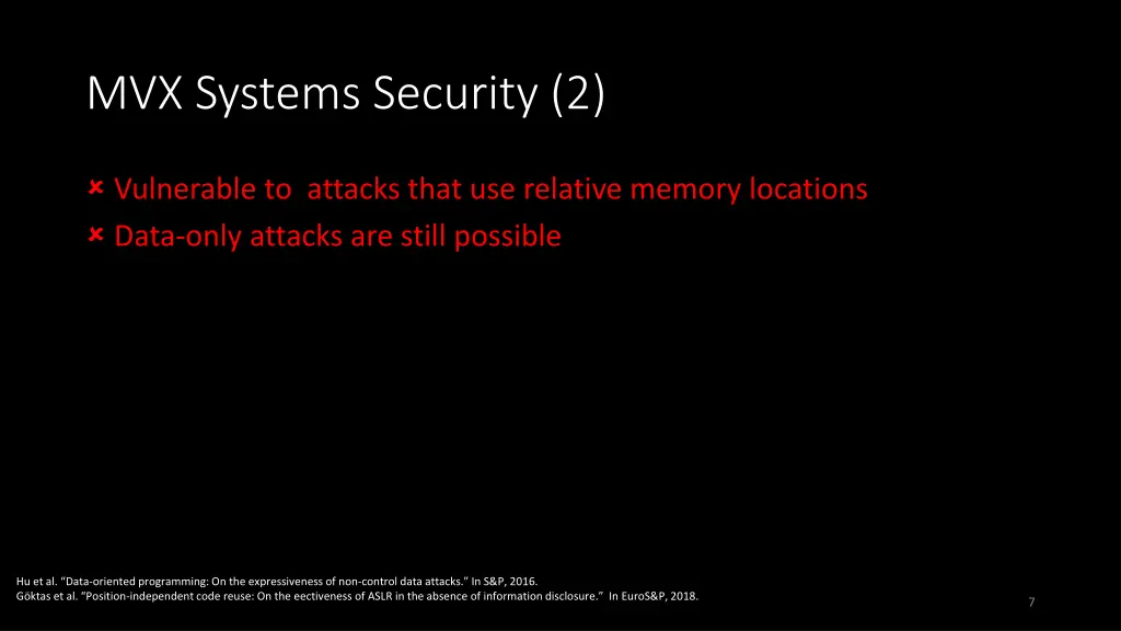 mvx systems security 2