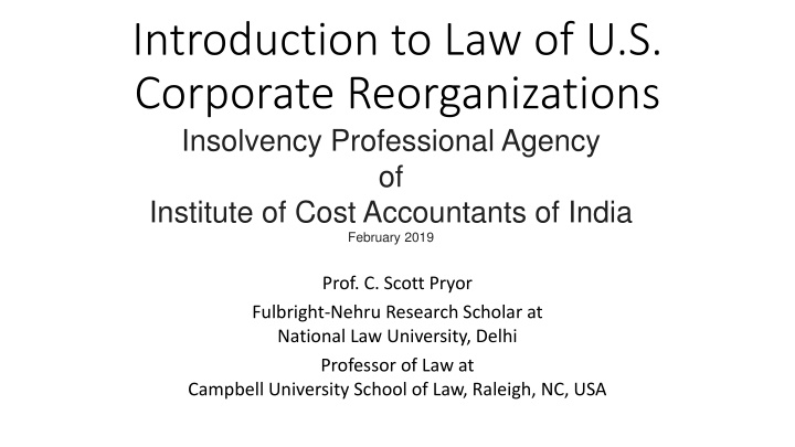 introduction to law of u s corporate