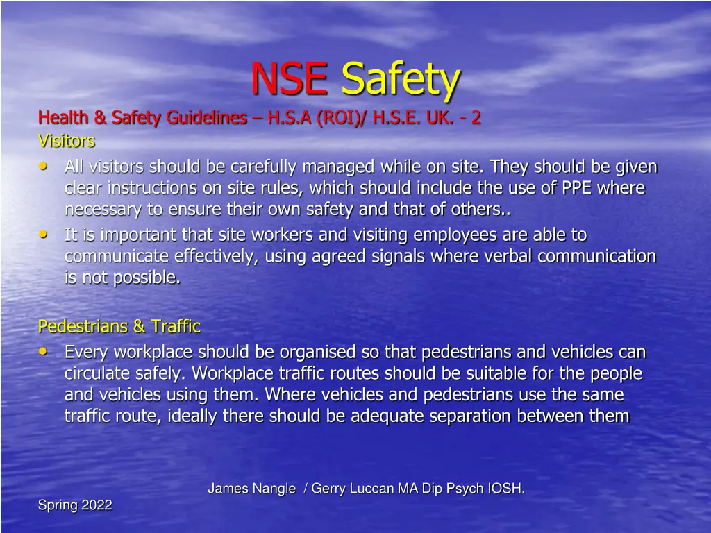 nse safety 14