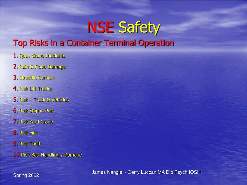 nse safety 4