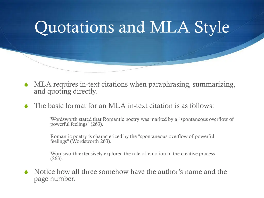 quotations and mla style