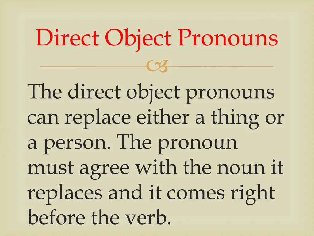 direct object pronouns 2