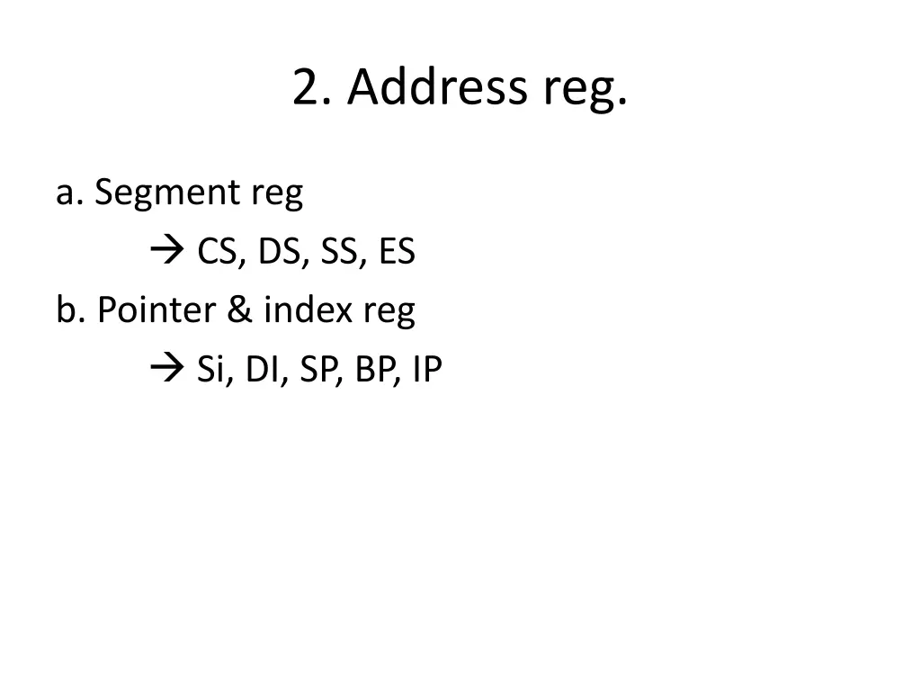 2 address reg