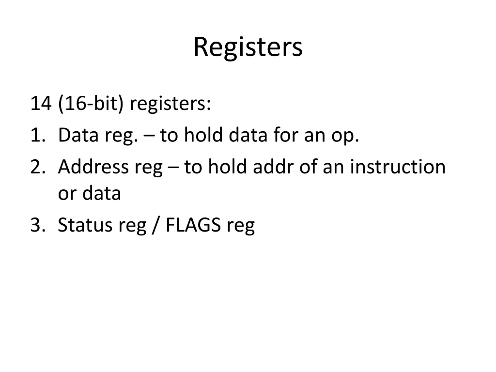 registers