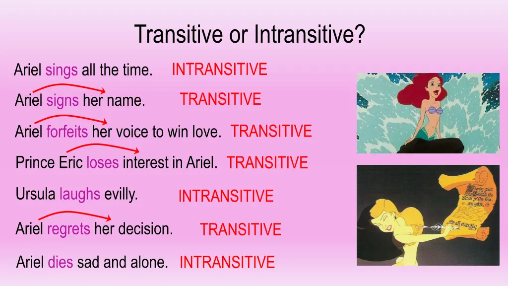 transitive or intransitive