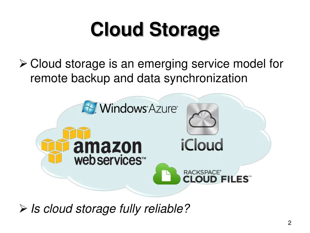 cloud storage