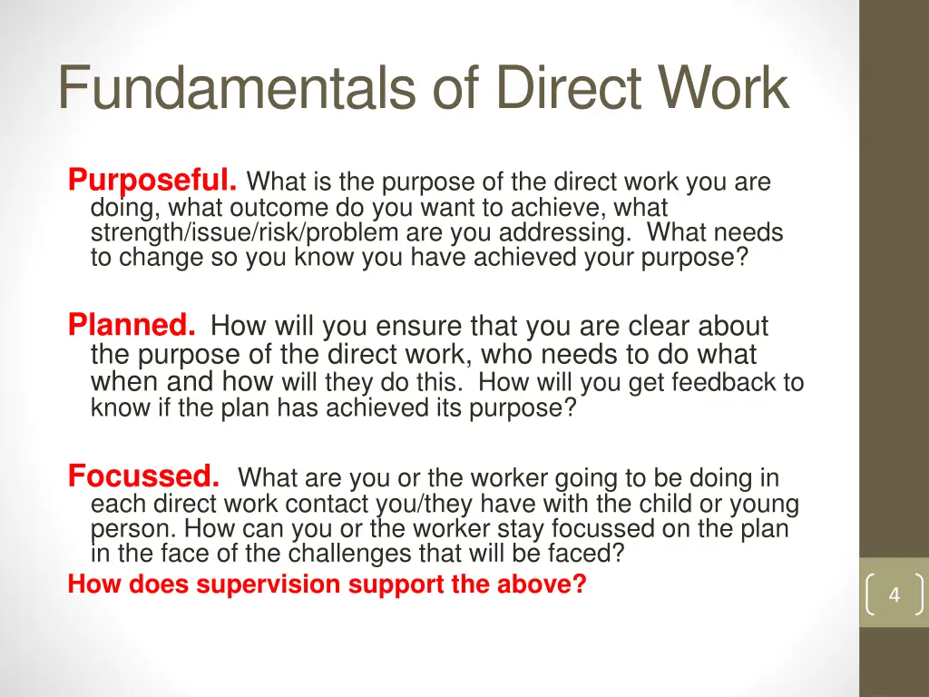 fundamentals of direct work 1