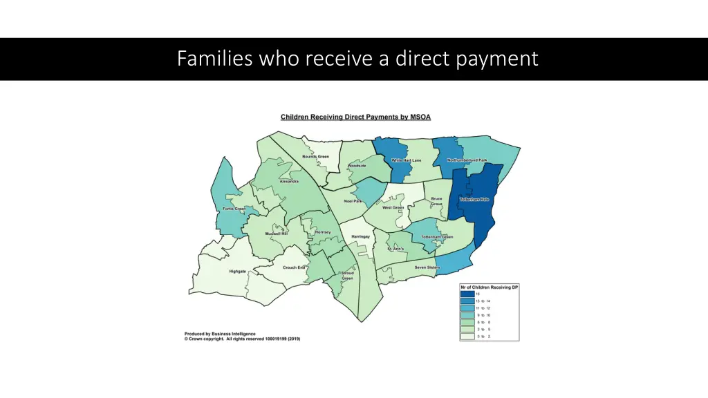 families who receive a direct payment