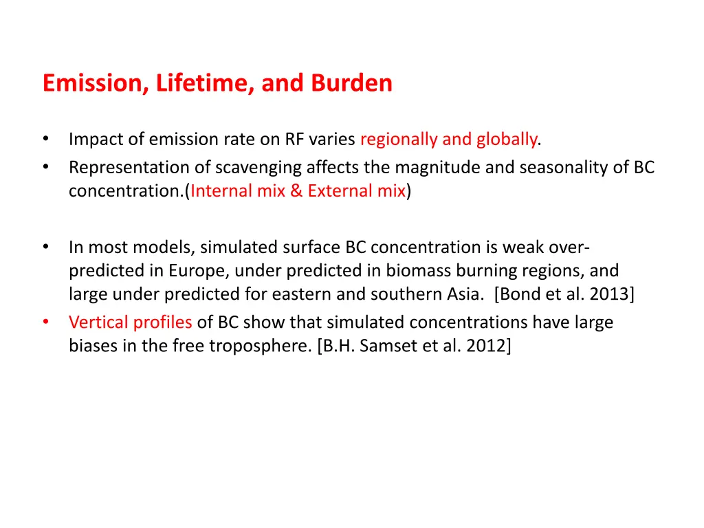 emission lifetime and burden